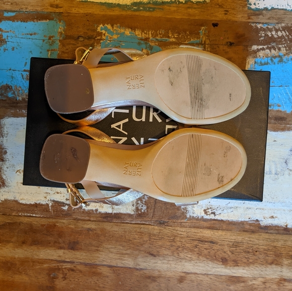 Naturalizer Rose Gold Block Heel Sandals - Picture 5 of 5